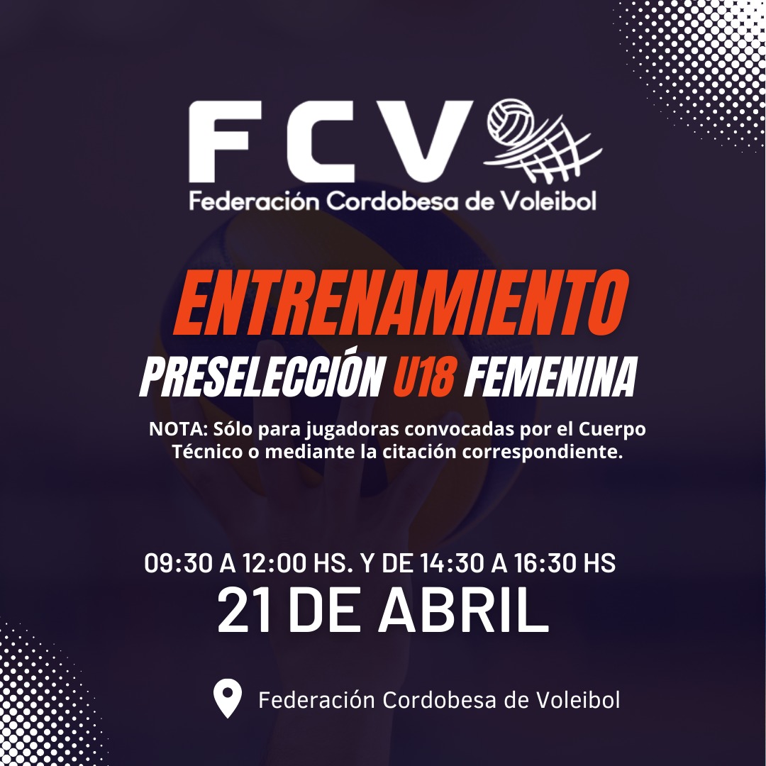 ENTRENAMIENTOU18FEM