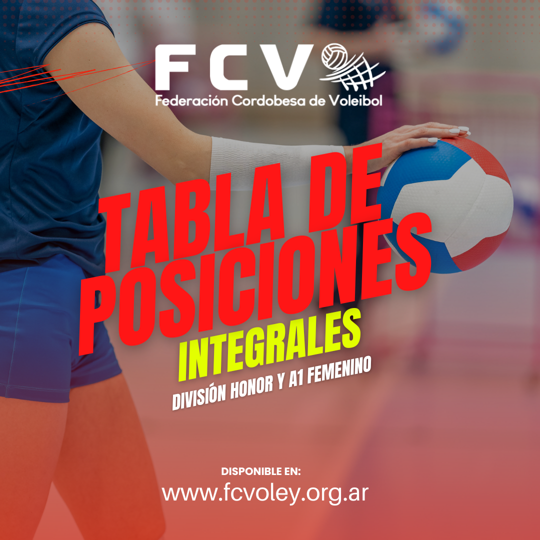 Tablas Integrales Honor y A1 Femenina FCV